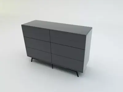 Fermo Double Dresser Free low-poly 3D model purchase