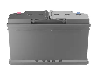 12 Volt Car Battery 3D model