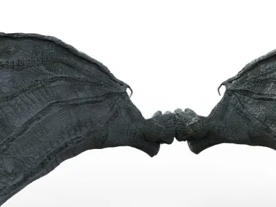 Dragon Croc 3D Wings  3D model