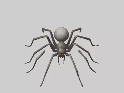 Scary Spider Model Low-poly 3D model