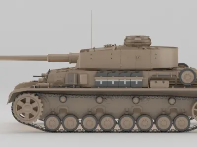 Panzer IV Tank 3D model