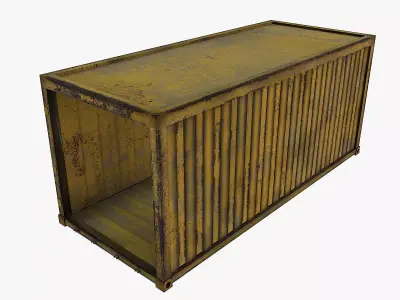 Container 3 shipping Low-poly 3D model