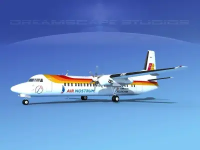 Fokker F-60 Air Nostrum 3D model