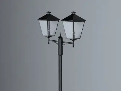 London Lamp Post - Variation 02 - 3D model