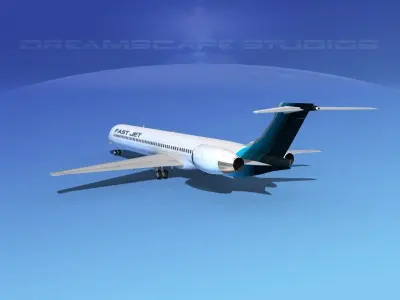 McDonnell Douglas MD-90 FastJet 3D model