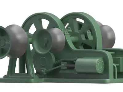 Titanic Steam Winches and Hatch 3D model