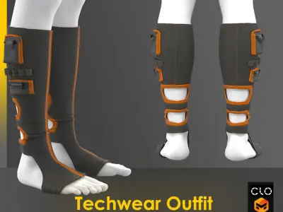 Techwear Outfit 3D model