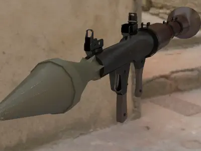 RPG-7 Launcher Free low-poly 3D model