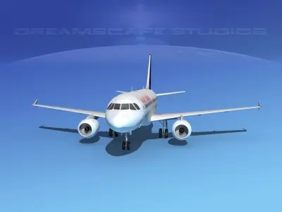 Airbus A319 Air Canada 2 3D model