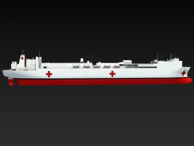 Hospital Ship USNS Comfort 3D model