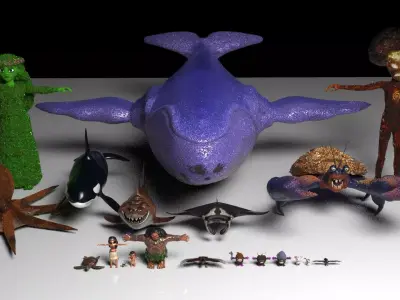 Moana  Characters Pack 20 3D model