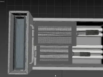 Globe Gas Floor Fryer GFF50G 3D model