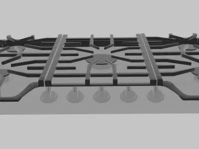 Gas Cooktop 3D model