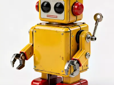 Robotic Companions Stylized Retro AND Futuristic Mech Collection 3D Model Pack