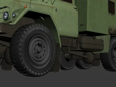 truck military vehicle 3D model
