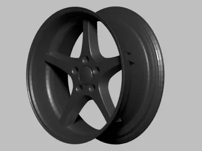 Viva performance MK-18 Ocean Alloy rim 3D model