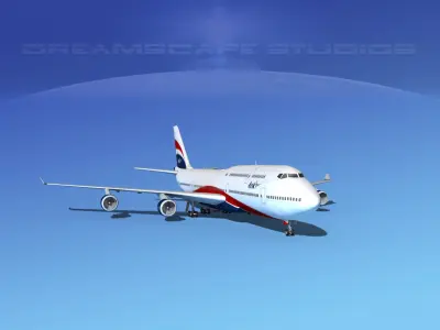 Boeing 747-8I Jumbo Jet Arik 3D model
