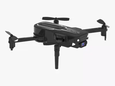 Drone with Camera for Adults Kids Low-poly 3D model