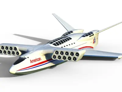 Aerocon Dash 1 6 wingship 3D model