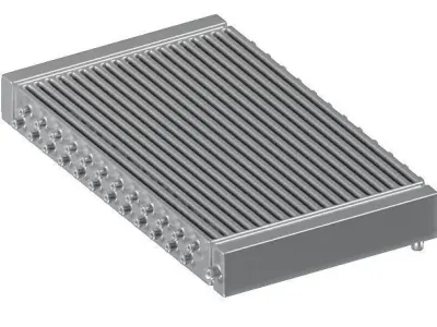 Stainless Steel Car Radiator 3D model