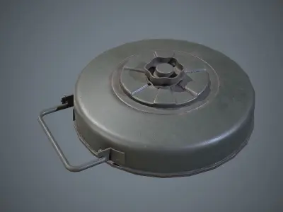 Mine German WW2 Low-poly 3D model