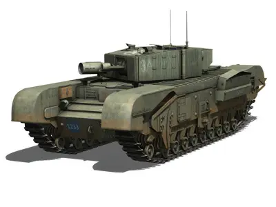 Churchill MK III AVRE 3D model
