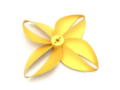 Toroidal drone propeller - 4 blades 3D print model