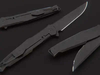 Tactical Folding Knife 3D model