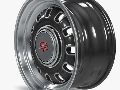 Legendary Wheel Co GT8 Wheel Charcoal GT 3D model