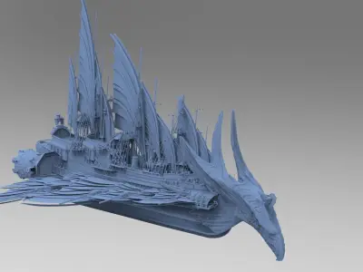 Eagle Fang Master Kings Airship 3D model