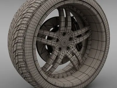 Savini Forged SV-1 Wheel 3D model