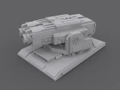 Machine Gun Turret 3D model