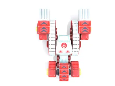 Future combat vehicle  Low-poly 3D model