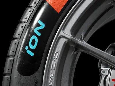 Hankook Formula E 2023 315 40 ZR18 METALNESS 3D model