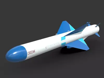 C-802AK Chinese ALCM Display Livery Low-poly 3D model