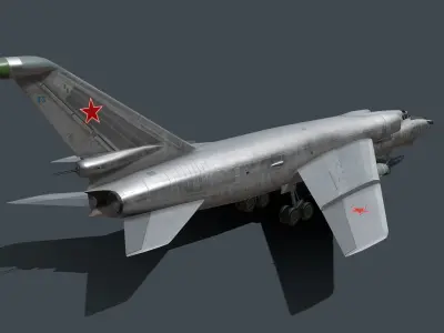 Tupolev Tu-98 Low-poly 3D model