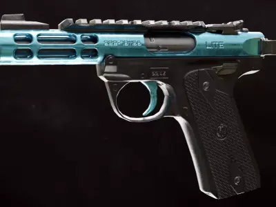 Ruger Mark IV Low-poly 3D model Low-poly 3D model