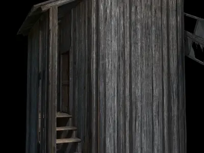 Old wind mill 3D model