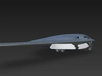 Northrop B-2 Spirit Low Poly Low-poly 3D model