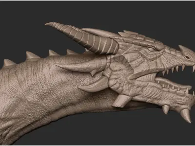 Dragon High Poly Concept - Zbrush 3D model 3D model