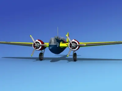 Martin B-10 V03 USAAC 3D model