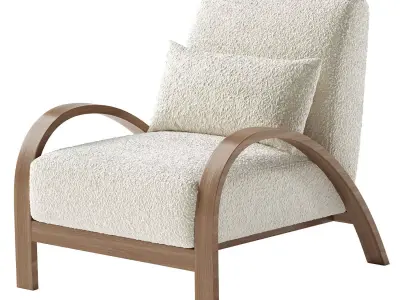 Modern Lounge Chair-Realistic Furniture 3D model