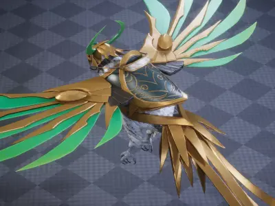 HEAVEN BIRD 3D MODEL Low-poly 3D model