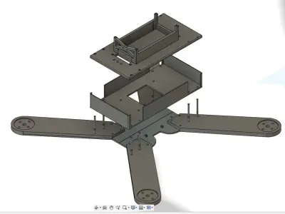 Fully 3D Printable 7 inch Quadcopter Drone 3D print model