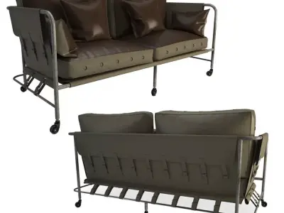 Darwin Military Sofa Segarra 3D 3D model