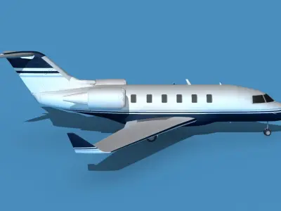 Bombardier CL-604 Challenger V04 3D model