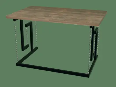 Fancy 3D Table Low-poly 3D model