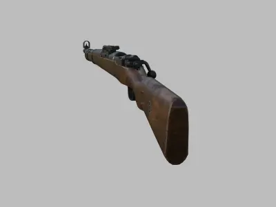 Weapon - Gun - Sniper - Kar98k Low-poly 3D model