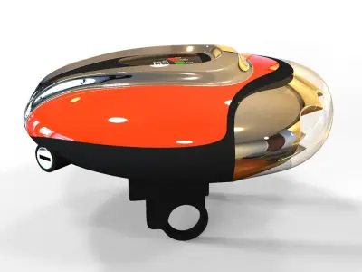 Flashlight clamp for bike 3D model