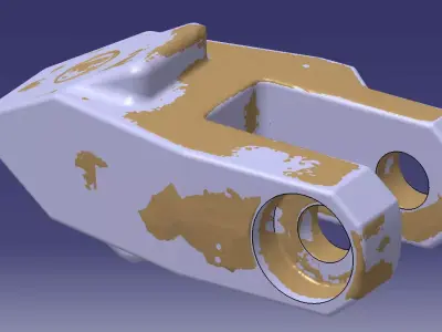 Tooth of hydraulic scissors ETE-132 3D model